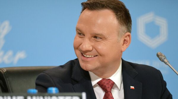 Президент Польши Анджей Дуда выступает на открытии 24-й конференции ООН по изменению климата (СОР24) в Катовице. 3 декабря 2018 Президент Польши Анджей Дуда выступает на открытии 24-й конференции ООН по изменению климата (СОР24) в Катовице. 3 декабря 2018