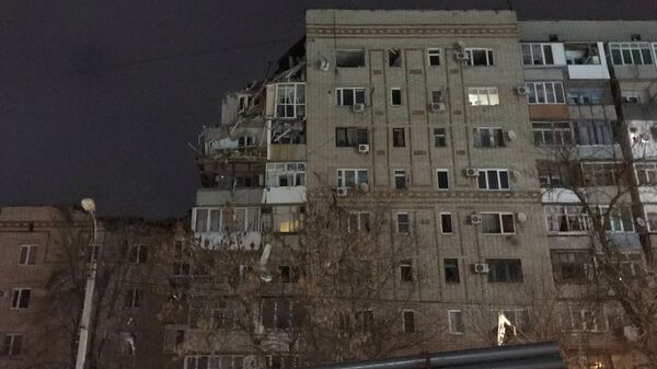 На месте взрыва бытового газа в городе Шахты Ростовской области На месте взрыва бытового газа в городе Шахты Ростовской области