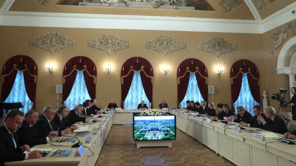 Президент РФ Владимир Путин на заседании попечительского совета МГУ имени М.В. Ломоносова Президент РФ Владимир Путин на заседании попечительского совета МГУ имени М.В. Ломоносова