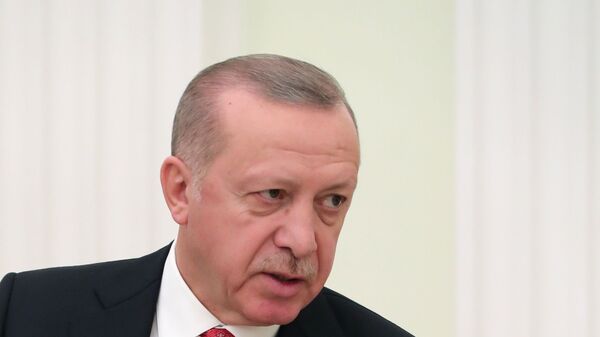 Президент Турции Реджеп Тайип Эрдоган во время встречи с президентом РФ Владимиром Путиным. 23 января 2019 Президент Турции Реджеп Тайип Эрдоган во время встречи с президентом РФ Владимиром Путиным. 23 января 2019