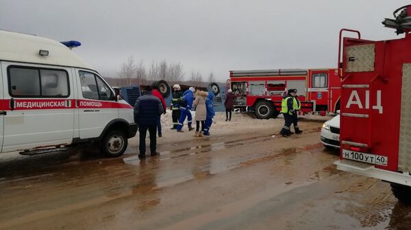 В ДТП с автобусом в Калужской области погибли четверо взрослых и трое детей