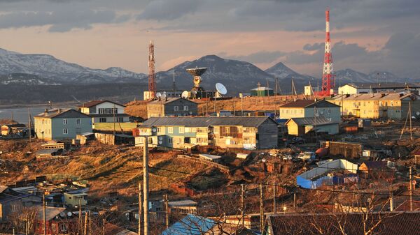 Поселок Южно-Курильск на острове Кунашир Поселок Южно-Курильск на острове Кунашир