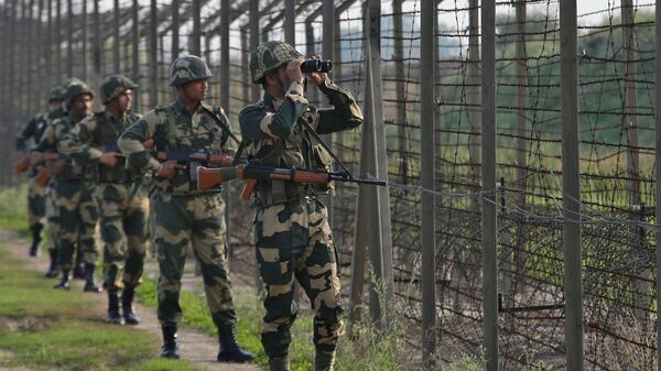 Индийские военные на границе с Пакистаном