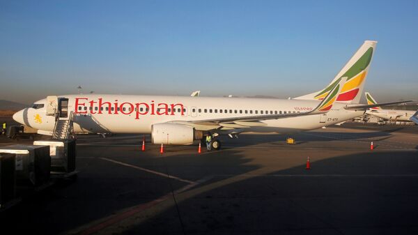 Самолет Эфиопских Авиалиний Boeing 737