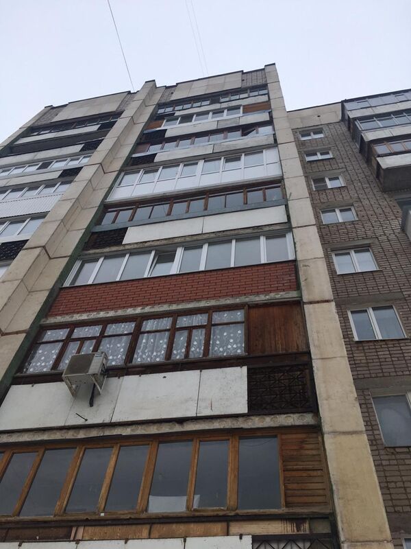 Дом, из окна которого упал двухгодовалый ребенок в Уфе. 13 марта 2019 Дом, из окна которого упал двухгодовалый ребенок в Уфе. 13 марта 2019
