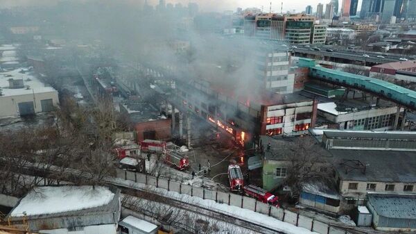 Пожар в складском здании на севере Москвы. 10 марта 2019 Пожар в складском здании на севере Москвы. 10 марта 2019