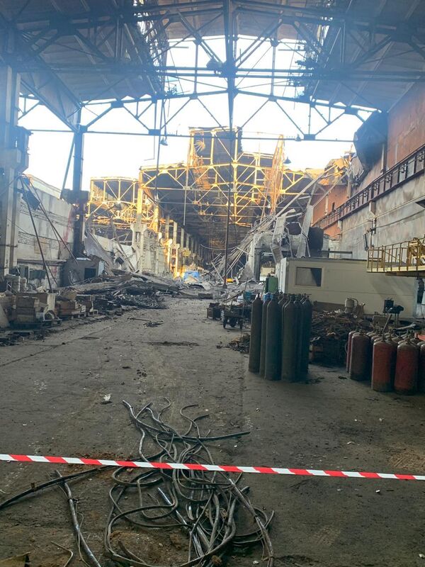Обрушение кровли на заводе в Дзержинске Обрушение кровли на заводе в Дзержинске