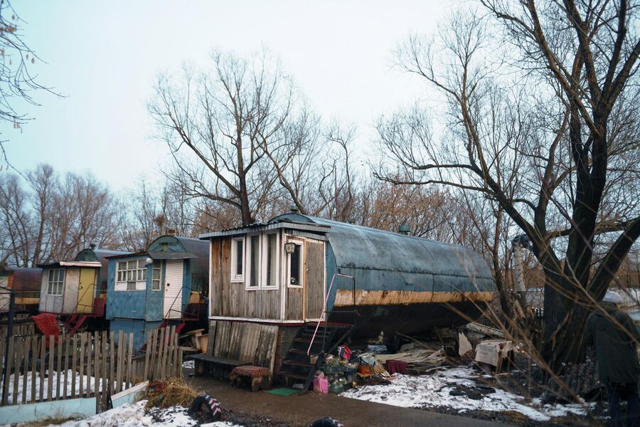 Жилые бочки в Кировском районе Омска Жилые бочки в Кировском районе Омска
