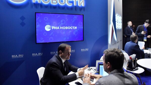 Министр курортов и туризма Республики Крым Вадим Волченко на стенде МИА Россия сегодня Министр курортов и туризма Республики Крым Вадим Волченко на стенде МИА Россия сегодня