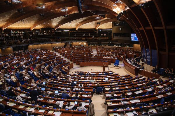 Зал заседаний Парламентской ассамблеи Совета Европы (ПАСЕ) Зал заседаний Парламентской ассамблеи Совета Европы (ПАСЕ)