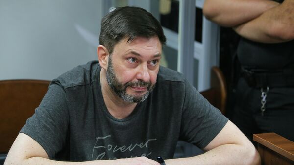 Руководитель портала РИА Новости Украина Кирилл Вышинский на заседании Подольского районного суда Киева Руководитель портала РИА Новости Украина Кирилл Вышинский на заседании Подольского районного суда Киева