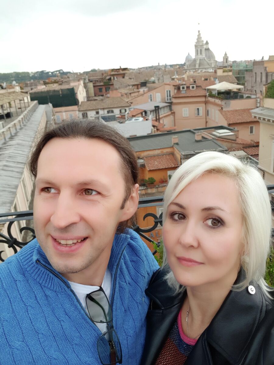 Василиса с мужем Сергеем в Риме Василиса с мужем Сергеем в Риме