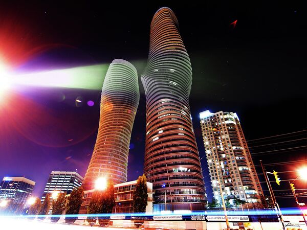 Marilyn Monroe Building in Mississauga Ontario Marilyn Monroe Building in Mississauga Ontario