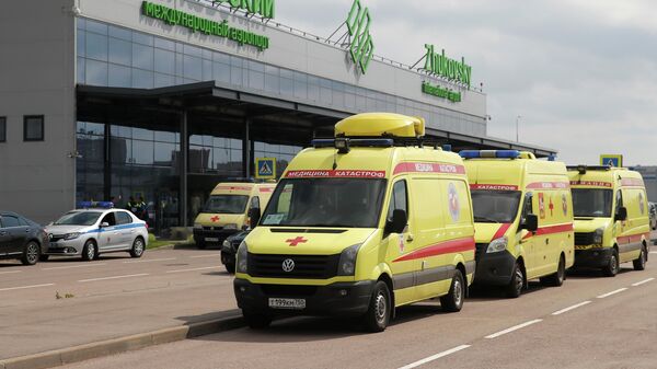 Автомобили скорой помощи в аэропорту Жуковский Автомобили скорой помощи в аэропорту Жуковский