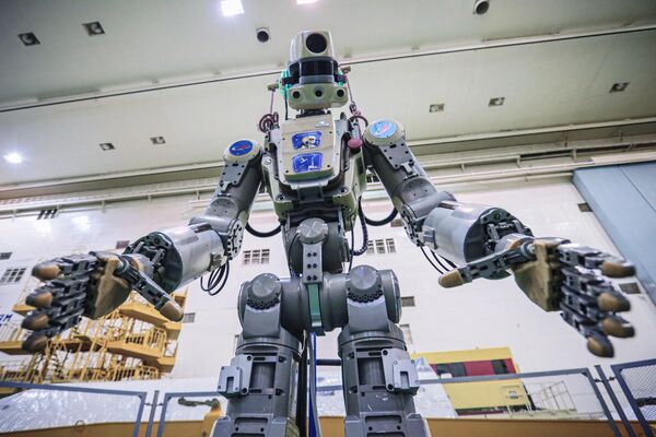 Робот Skybot F-850 на Байконуре Робот Skybot F-850 на Байконуре