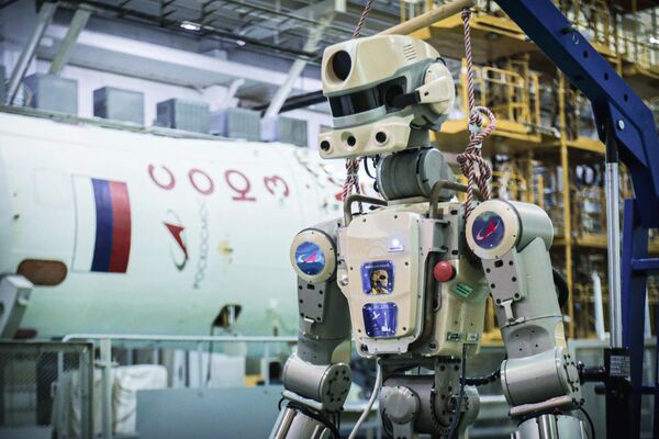Робот Skybot F-850 на Байконуре Робот Skybot F-850 на Байконуре