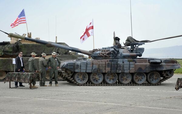 Церемония открытия военных учений Noble Partner в Грузии Церемония открытия военных учений Noble Partner в Грузии