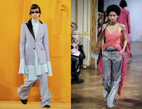 Показ коллекций одежды сезона Осень-Зима 2019/2020 Loewe Homme и Rahul Mishra в Париже Показ коллекций одежды сезона Осень-Зима 2019/2020 Loewe Homme и Rahul Mishra в Париже