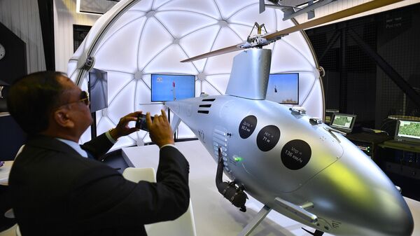 Российский беспилотный вертолет К2 Клен, представленный на Международном авиационно-космическом салоне МАКС-2019 в подмосковном Жуковском Российский беспилотный вертолет К2 Клен, представленный на Международном авиационно-космическом салоне МАКС-2019 в подмосковном Жуковском