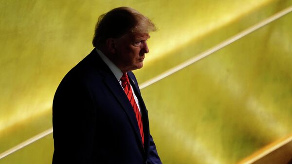 Президент США Дональд Трамп перед выступлением на 74-й сессии Генеральной Ассамблеи ООН Президент США Дональд Трамп перед выступлением на 74-й сессии Генеральной Ассамблеи ООН