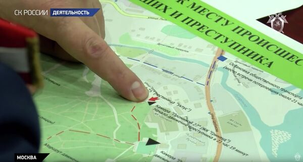 Схема передвижения погибших и преступника Схема передвижения погибших и преступника