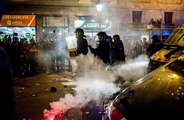 Акции протеста в Барселоне Акции протеста в Барселоне