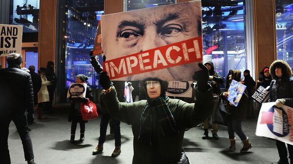 Акция за импичмент президента США Дональда Трампа в Нью-Йорке Акция за импичмент президента США Дональда Трампа в Нью-Йорке