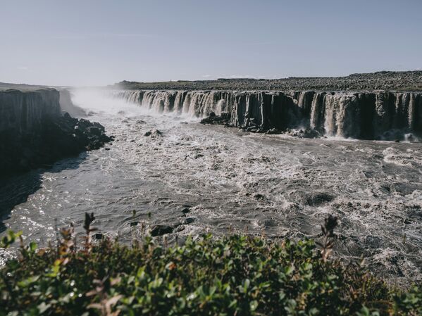 Водопад Деттифосс в Исландии Водопад Деттифосс в Исландии