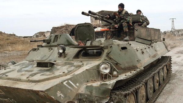 Военнослужащие сирийской армии в провинции Идлиб Военнослужащие сирийской армии в провинции Идлиб