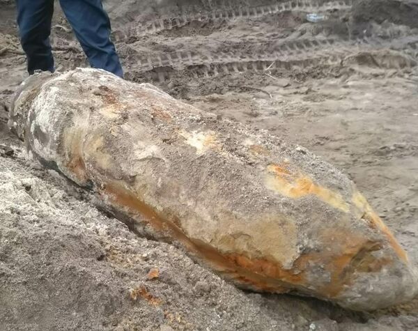 Немецкую авиабомбу времен войны весом 250 кг нашли на стройплощадке в Белгороде Немецкую авиабомбу времен войны весом 250 кг нашли на стройплощадке в Белгороде