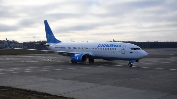 Самолет Boeing 737-800 авиакомпании Победа Самолет Boeing 737-800 авиакомпании Победа