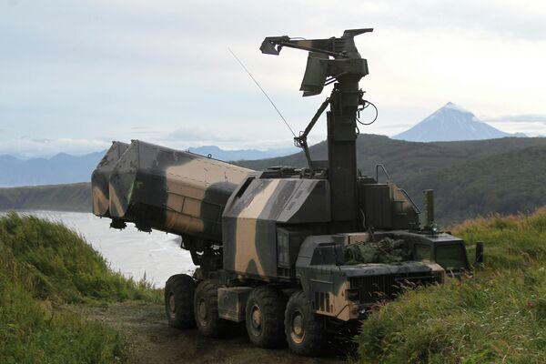 Противокорабельный ракетный комплекс Рубеж во время учений смешанных сил Тихоокеанского флота Противокорабельный ракетный комплекс Рубеж во время учений смешанных сил Тихоокеанского флота