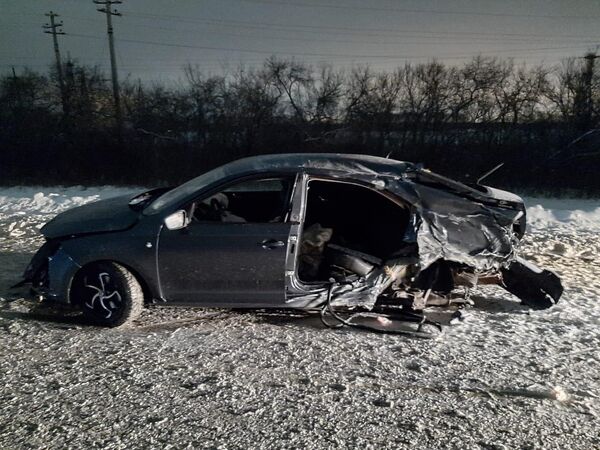 На месте ДТП с участием четырех автомобилей в Омской области На месте ДТП с участием четырех автомобилей в Омской области