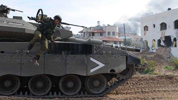 Израильские военные в секторе Газа Израильские военные в секторе Газа