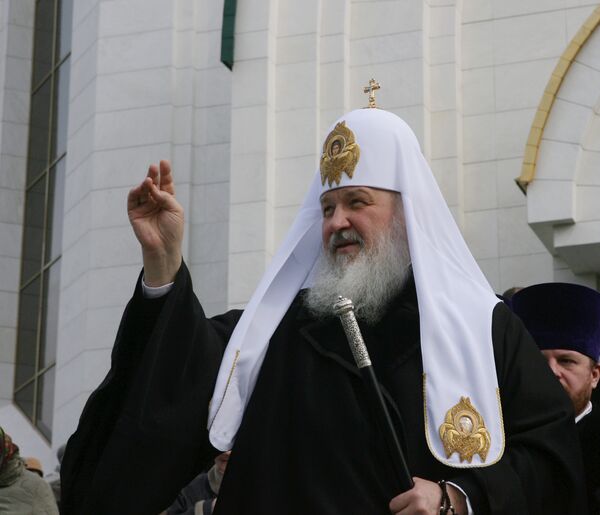 Святейший Патриарх Кирилл совершил благодарственный молебен в кафедральном храме Христа Спасителя города Калининграда Святейший Патриарх Кирилл совершил благодарственный молебен в кафедральном храме Христа Спасителя города Калининграда