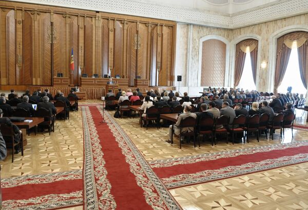 Заседание парламента Молдавии Заседание парламента Молдавии