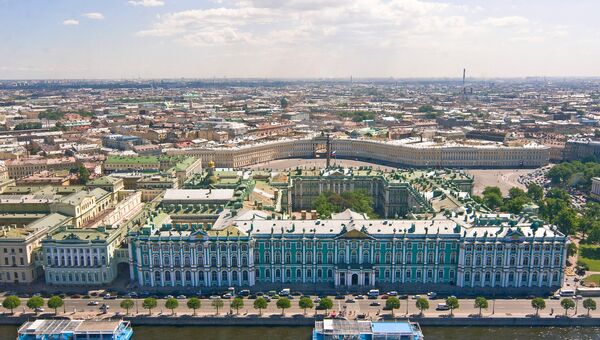 Вид Петербурга с верхней точки Вид Петербурга с верхней точки
