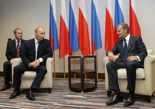 Премьер-министр РФ В.Путин во время рабочего визита в Польшу Премьер-министр РФ В.Путин во время рабочего визита в Польшу