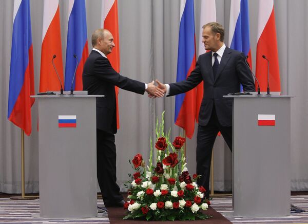 Премьер-министр РФ В.Путин во время рабочего визита в Польшу Премьер-министр РФ В.Путин во время рабочего визита в Польшу