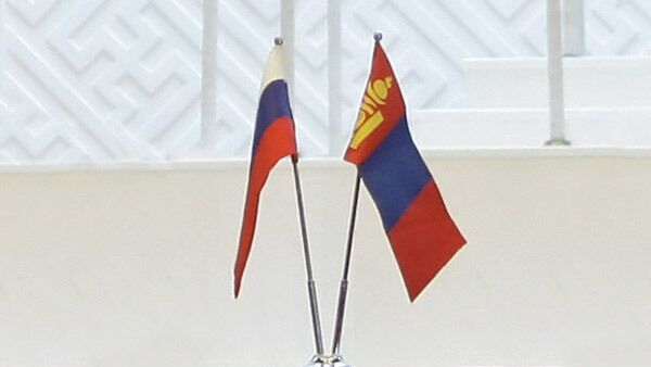 Флаги России и Монголии Флаги России и Монголии
