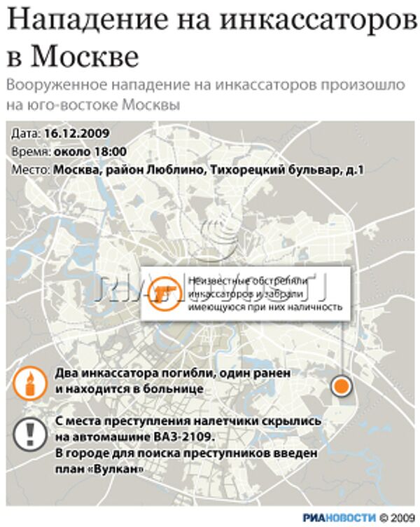 Нападение на инкассаторов в Москве Нападение на инкассаторов в Москве