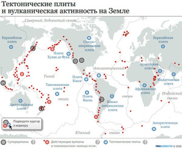 Тектонические плиты и вулканическая активность на Земле Тектонические плиты и вулканическая активность на Земле