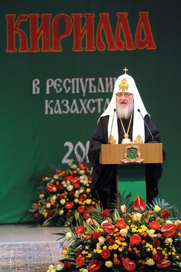 Патриарх Московский и Всея Руси Кирилл совершает визит в Казахстан Патриарх Московский и Всея Руси Кирилл совершает визит в Казахстан