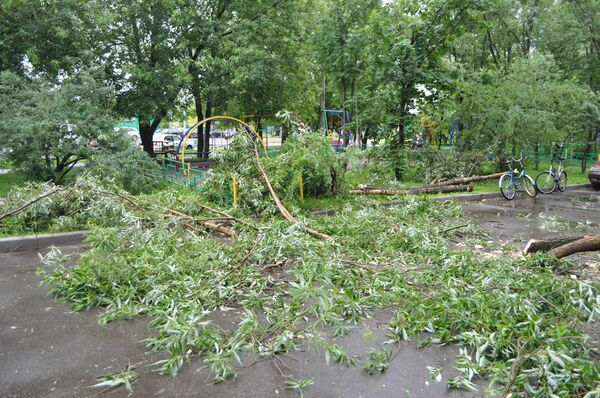 Последствия грозы в московском районе Гольяново 13 июня 2010 г. Последствия грозы в московском районе Гольяново 13 июня 2010 г.