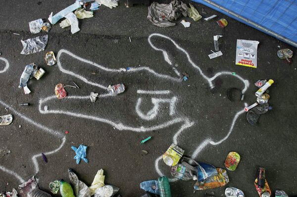 Место гибели одного из погибших на Параде любви в Германии Место гибели одного из погибших на Параде любви в Германии
