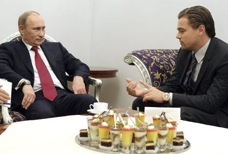 Встреча Владимира Путина и Леонардо Ди Каприо в Санкт-Петербурге Встреча Владимира Путина и Леонардо Ди Каприо в Санкт-Петербурге