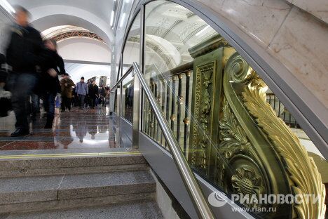 Открытие перехода на станции метро Белорусская в Москве Открытие перехода на станции метро Белорусская в Москве