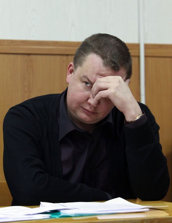 Бизнесмен Сергей Виролайнен, обвиняемый в нападении на журналистку телеканала Russia Today Наталью Архипцеву, в зале Таганского суда Москвы. Бизнесмен Сергей Виролайнен, обвиняемый в нападении на журналистку телеканала Russia Today Наталью Архипцеву, в зале Таганского суда Москвы.