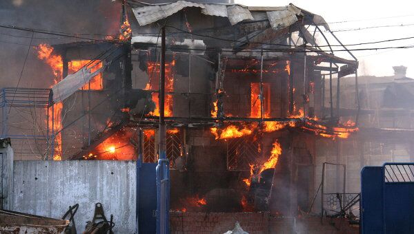 Пожар на газораспределительной станции в поселке Западный Одинцовского района Пожар на газораспределительной станции в поселке Западный Одинцовского района