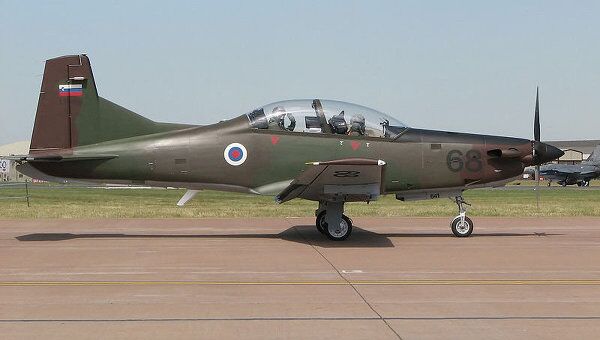 Pilatus PC-9 словенских ВВС. Архивное фото Pilatus PC-9 словенских ВВС. Архивное фото